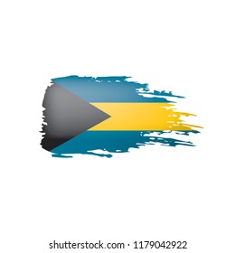 Bahamas flag, vector illustration on a white background