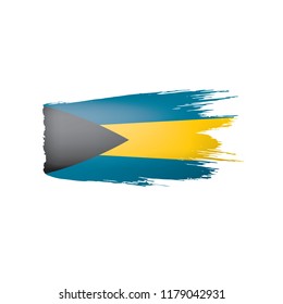 Bahamas flag, vector illustration on a white background