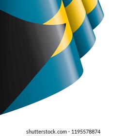 Bahamas flag, vector illustration on a white background