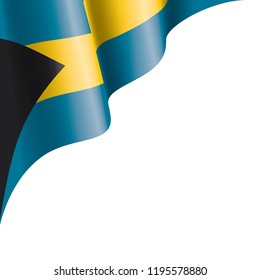 Bahamas flag, vector illustration on a white background