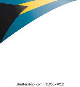 Bahamas flag, vector illustration on a white background
