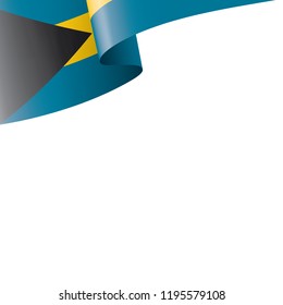 Bahamas flag, vector illustration on a white background
