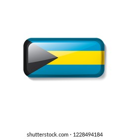 Bahamas flag, vector illustration on a white background