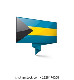 Bahamas flag, vector illustration on a white background