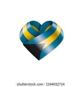 Bahamas flag, vector illustration on a white background