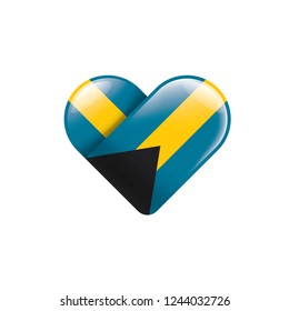 Bahamas flag, vector illustration on a white background