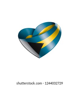 Bahamas flag, vector illustration on a white background