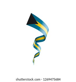 Bahamas flag, vector illustration on a white background