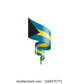 Bahamas flag, vector illustration on a white background