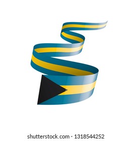 Bahamas flag, vector illustration on a white background