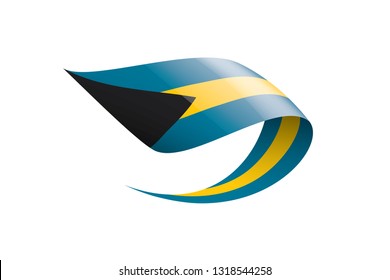 Bahamas flag, vector illustration on a white background