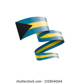 Bahamas flag, vector illustration on a white background