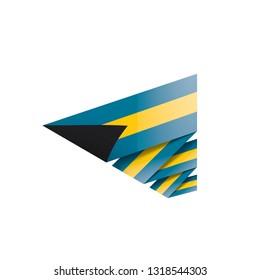 Bahamas flag, vector illustration on a white background