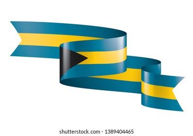 Bahamas flag, vector illustration on a white background