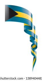 Bahamas flag, vector illustration on a white background