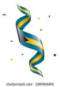 Bahamas flag, vector illustration on a white background