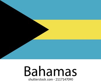 BAHAMAS FLAG VECTOR FOR SOCIAL MEDIA AND PRINT MEDIA