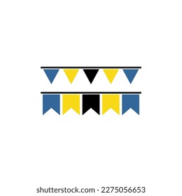 Bahamas flags icon set, Bahamas independence day icon set vector sign symbol