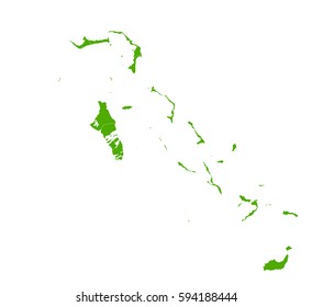 bahamas green map