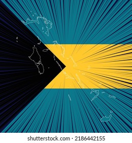 Bahamas Independence Day Map Design