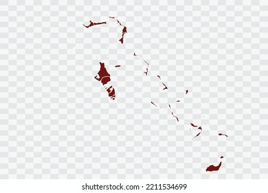 Bahamas Map burnt brown Color on White Background quality files Color (701205) png