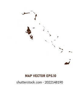 Bahamas map High Detailed on white background. Abstract design vector illustration eps 10