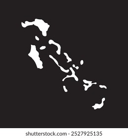 Bahamas Karte Symbol Illustration Element Design