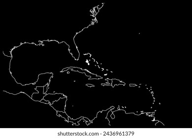 Bahamas mapa sudamérica fondo negro