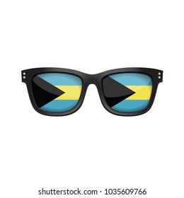 Bahamas national flag fashionable sunglasses