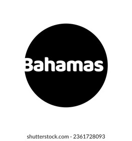 Bahamas typography vector art illustration.