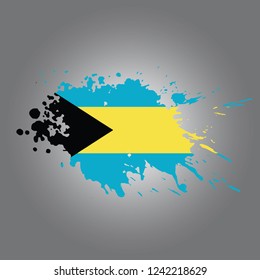 Bahamas Vector paint stain