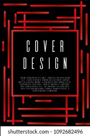 Bahaus background design for your business. A4 brochure title sheet. Can be used for poster, brochure, magazine, card, book, flyer, banner, anniversary
 Trendy corporate style.
