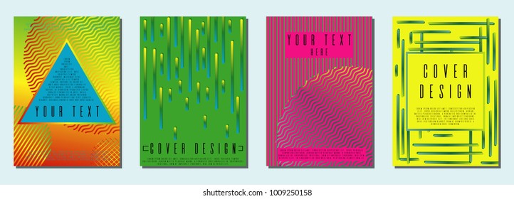 Bahaus cover  design for your business. Template in A4.  Can be used for poster, brochure, magazine, card, book, flyer, banner, anniversary
 Trendy corporate style.