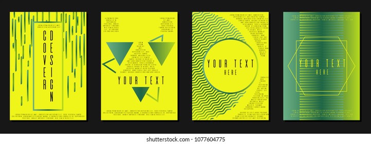 Bahaus coverage corporate style.  Set of sheets A4.  Can be used for poster, brochure, magazine, card, book, flyer, banner, anniversary
 Trendy corporate style.