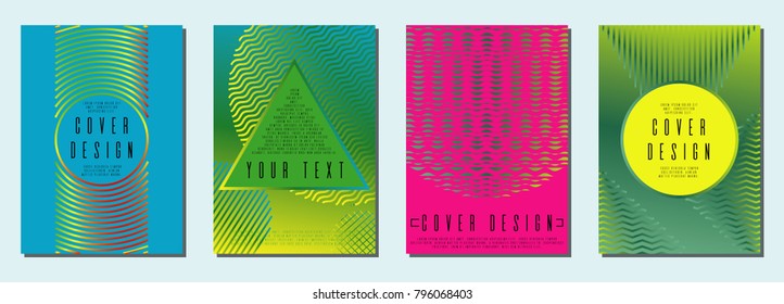 Bahaus coverage design for your business. Template in A4.  Can be used for poster, brochure, magazine, card, book, flyer, banner, anniversary. Trendy corporate style.