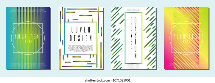 Bahaus template design for your business. A4 brochure title sheet. Can be used for poster, brochure, magazine, card, book, flyer, banner, anniversary. Trendy corporate style.