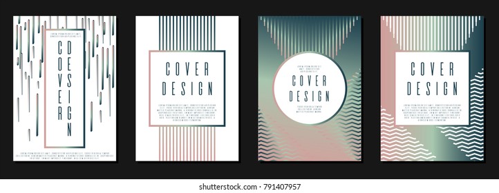 Bahaus template design for your business. A4 brochure title sheet. Can be used for poster, brochure, magazine, card, book, flyer, banner, anniversary
 Trendy corporate style.