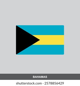 Bahhamas national flag vector design