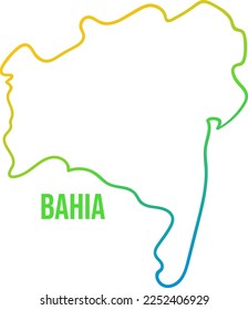 Bahia brazilian state linear map