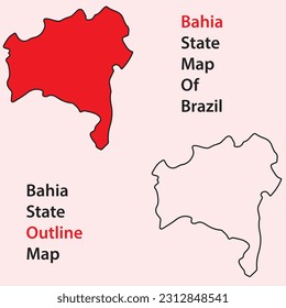 bahia state map of brazil