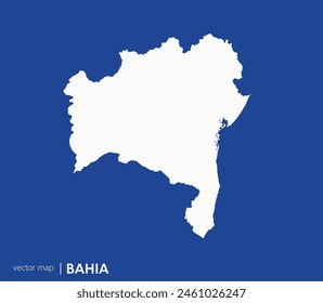 Bahia state map. Federative unit of Brazil. Vector map for any needs.	