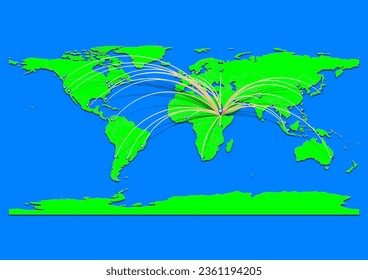 Bahir Dar, Ethiopia map - Concept map for Bahir Dar, Ethiopia on World map. Suitable for export concepts. File is suitable for digital editing and prints of all sizes.