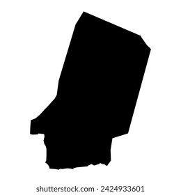 Bahr el Gazel Region map, administrative division of Chad. Vector illustration.
