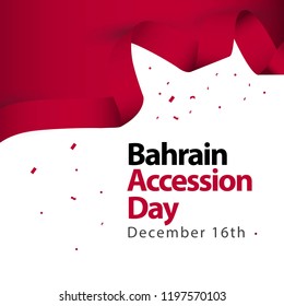 Bahrain Accession Day Vector Template Design Illustration