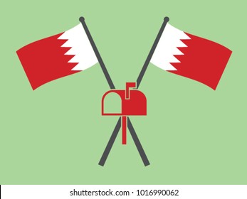 Bahrain Emblem Mailbox