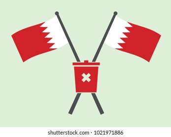 Bahrain Emblem Trash Management