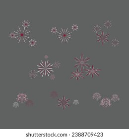 Bahrain fireworks. White and red fireworks, the colors of the Bahrain flag. Fireworks celebrate the holidays