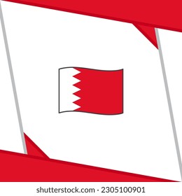 Bahrain Flag Abstract Background Design Template. Bahrain Independence Day Banner Social Media Post. Bahrain Template