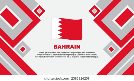 Plantilla de diseño de fondo de resumen de bandera de Bahréin. Ilustración del vector de papel tapiz del Día de la Independencia de Bahréin. Caricatura de Bahréin