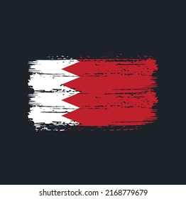 Bahrain Flag Brush. National Flag